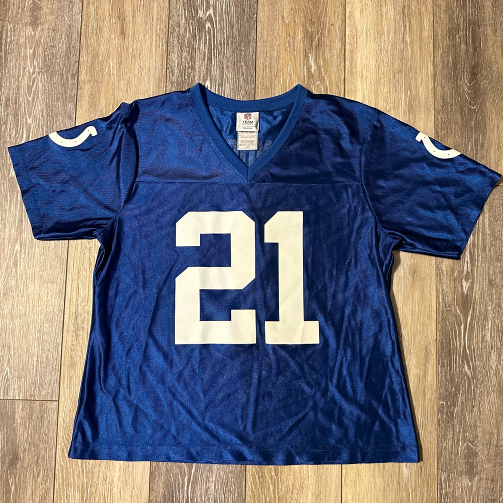 NFL Colts Blue Women’s Jersey with White Numbers
